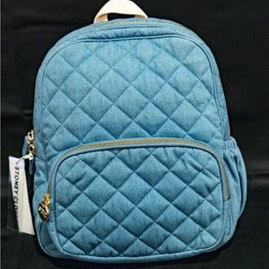 stoney clover lane denim quilted mini backpack